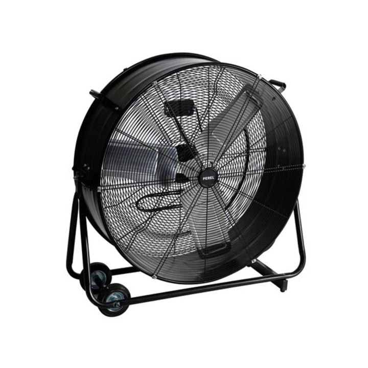 Perel Ventilador de suelo, metal, altura regulable, grande, 75 cm, Color negro