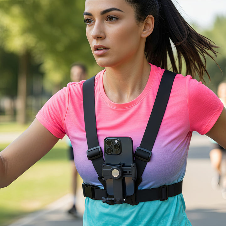 Maclean telephone sports harness, universal, for phone, camera, GoPro, and other cameras, swivel mount, MC-294