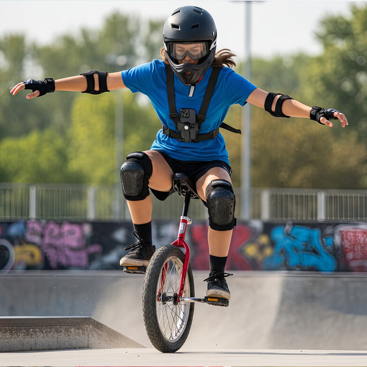 Maclean telephone sports harness, universal, for phone, camera, GoPro, and other cameras, swivel mount, MC-294