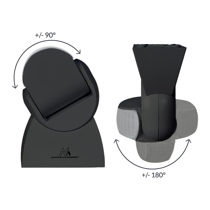 Maclean MCE241 B Detector de movimiento PIR, Infrarrojos, Sensor con mando a distancia, máx. 1200W (lámpara incandescente), máx. 300W (LED)