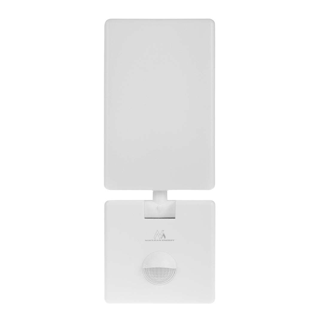 Maclean MCE516 W Lámpara LED con Sensor de Movimiento y Crepuscular, Iluminación de Pared para Exterior, 10W, 800lm, Blanco Neutro 4000K, IP65 Resistente al Agua