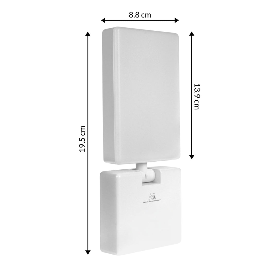 Maclean MCE514 W Lámpara LED, Iluminación de Pared para Exterior, 10W, 700lm, Blanco Neutro 4000K, IP65 Resistente al Agua