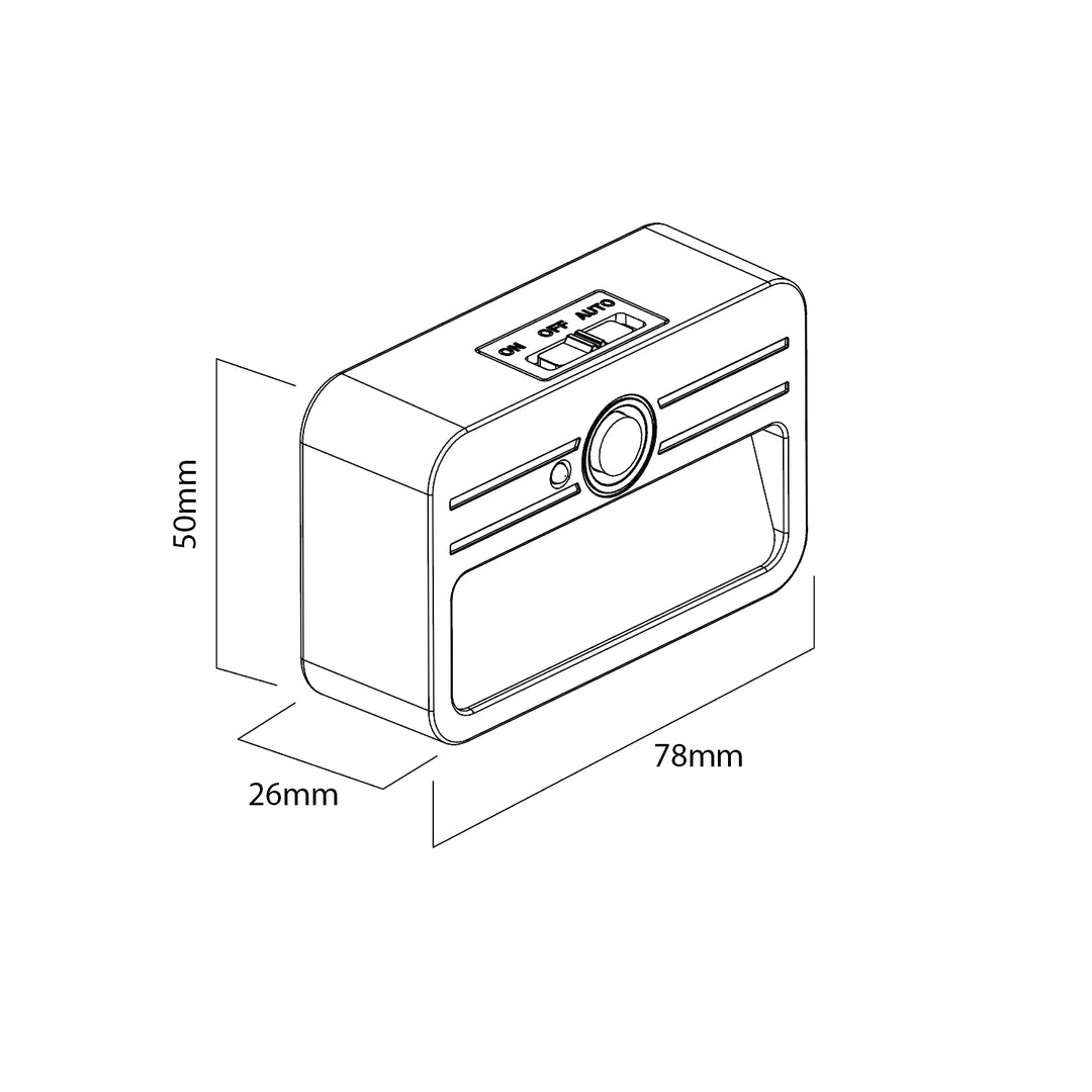 Maclean LED Treppenlicht, mit Bewegungssensor, Temp. 4000K, 4 LEDs, Reichweite 3-4m, MCE363