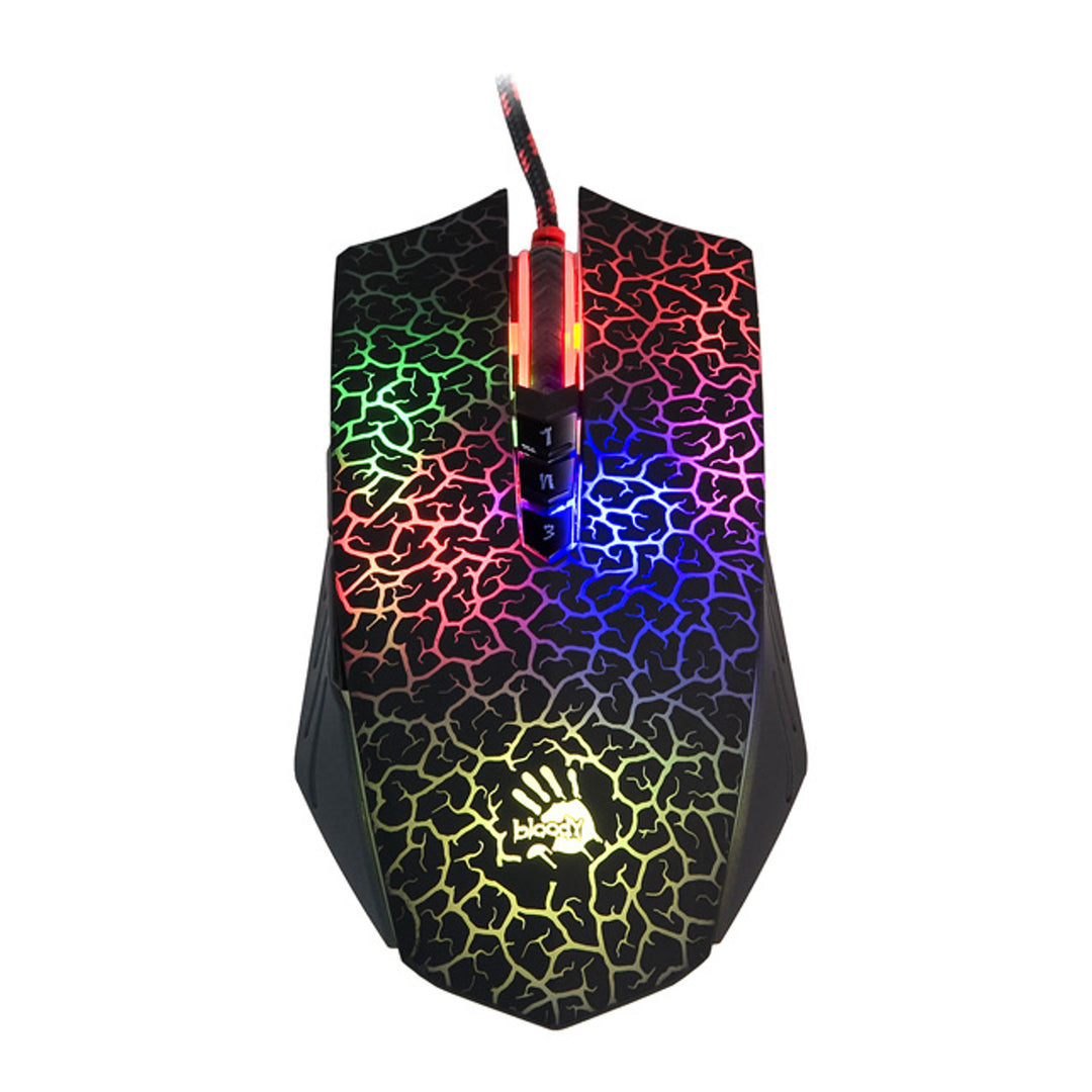 A4TECH BLOODY Blazing A70 Gaming Mouse Laser Wired 6200 DPI 8 Buttons Activated Drag Click