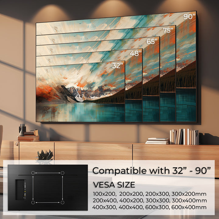 Maclean TV-Halterung, max VESA 600x400, 32-90", 80kg, Neigungsverstellung +15°~-15°, MC-421