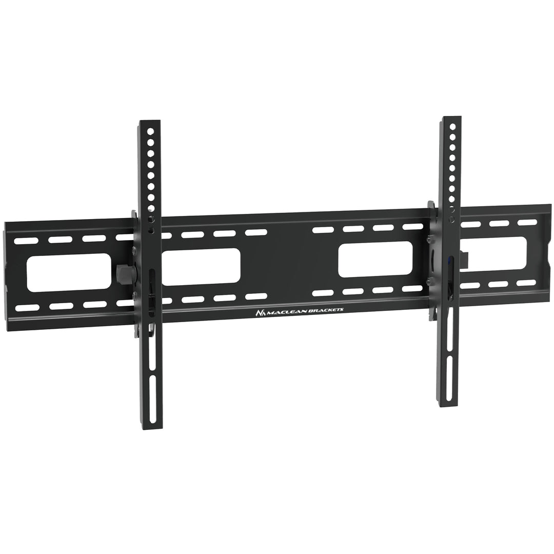 Maclean MC-422 TV Wall Mount Heavy Duty 43"-100" max VESA 800x400 120kg Tilting +/-15° Bracket Holder Hanger with Spirit Level Accessories