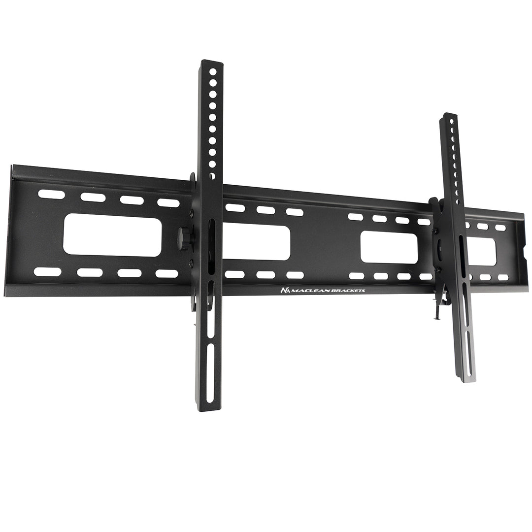 Maclean MC-422 TV Wall Mount Heavy Duty 43"-100" max VESA 800x400 120kg Tilting +/-15° Bracket Holder Hanger with Spirit Level Accessories