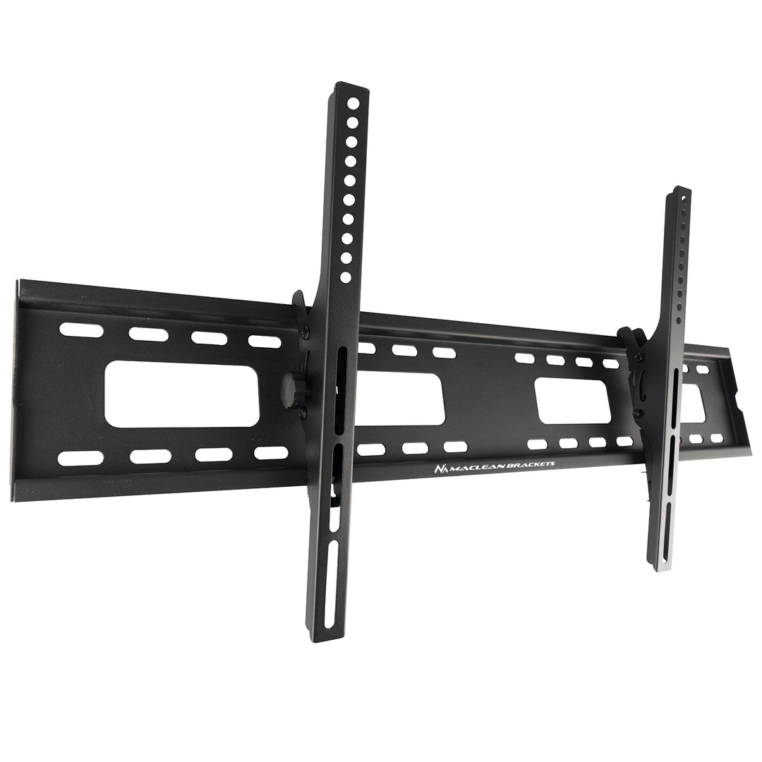 Maclean MC-422 TV Wall Mount Heavy Duty 43"-100" max VESA 800x400 120kg Tilting +/-15° Bracket Holder Hanger with Spirit Level Accessories