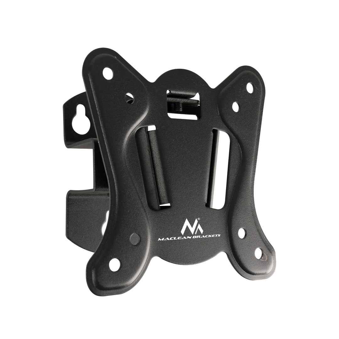 Maclean MC-415 TV Monitor Wall Mount 13"-32" 30kg Tilt Rotate max. VESA 100x100 30kg Black Slim Universal Powder Coated