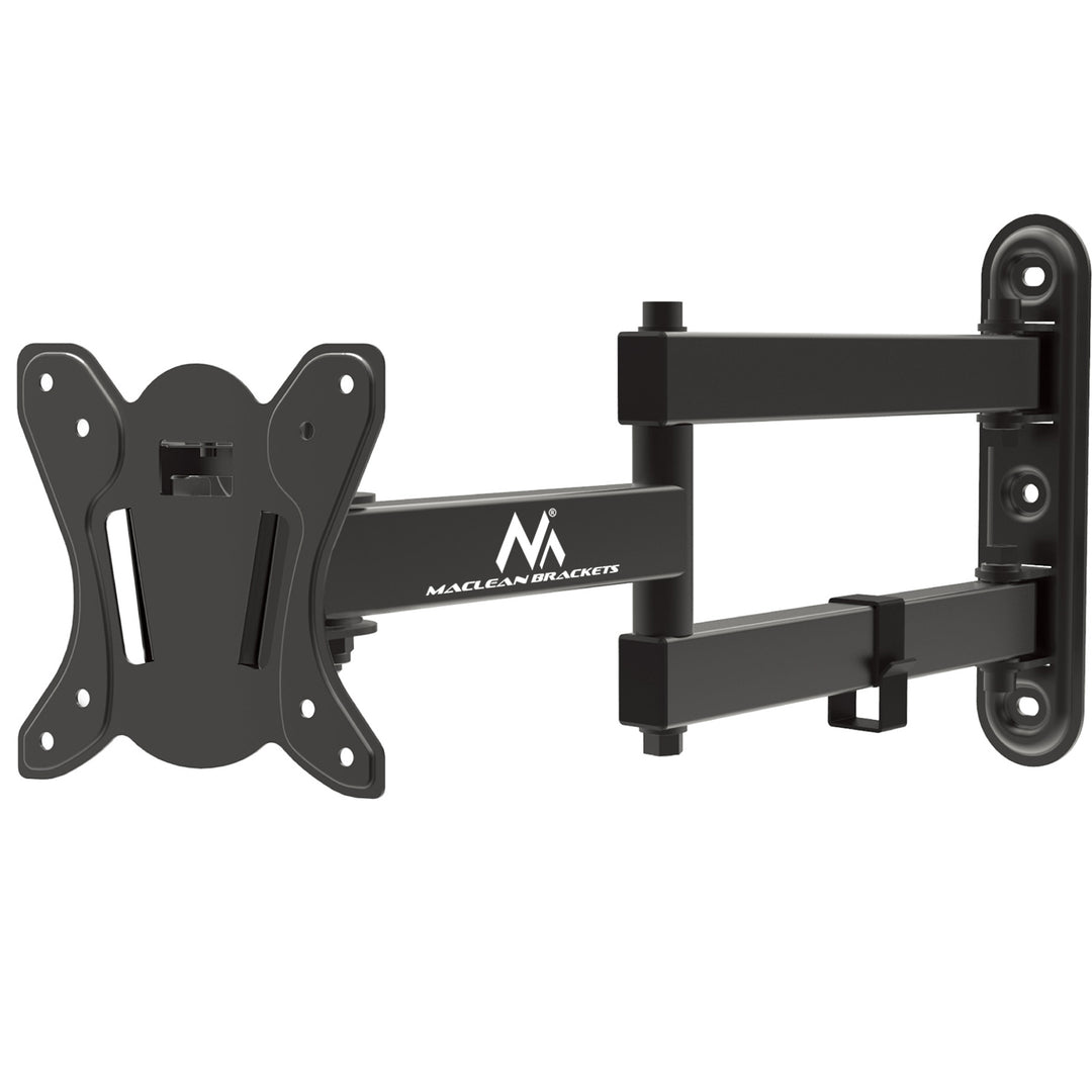 Maclean MC-417 Soporte para TV o Monitor, Soporte de Pared para Pantallas de 13-32", máx. VESA 100x100, Carga máx. 30kg, Color Negro