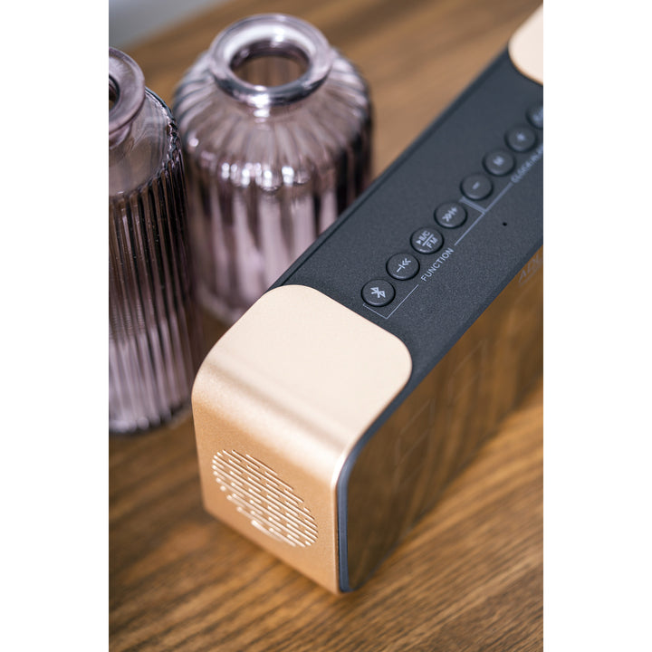 Adler AD 1190 Copper wireless radio alarm clock with LED display and Bluetooth function