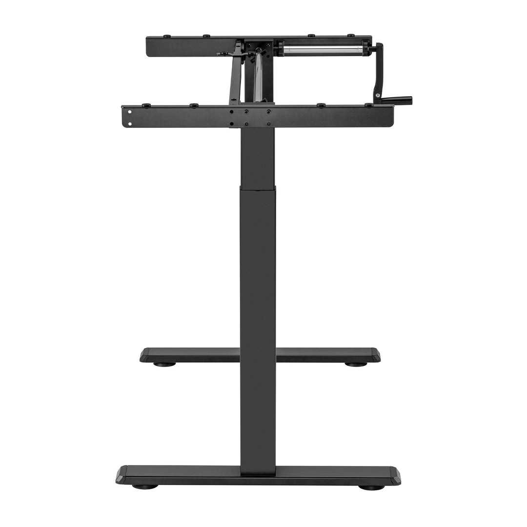 Maclean desk, manual height adjustment, without top, for standing and sitting work, max 60kg, max height 120cm, MC-790NB