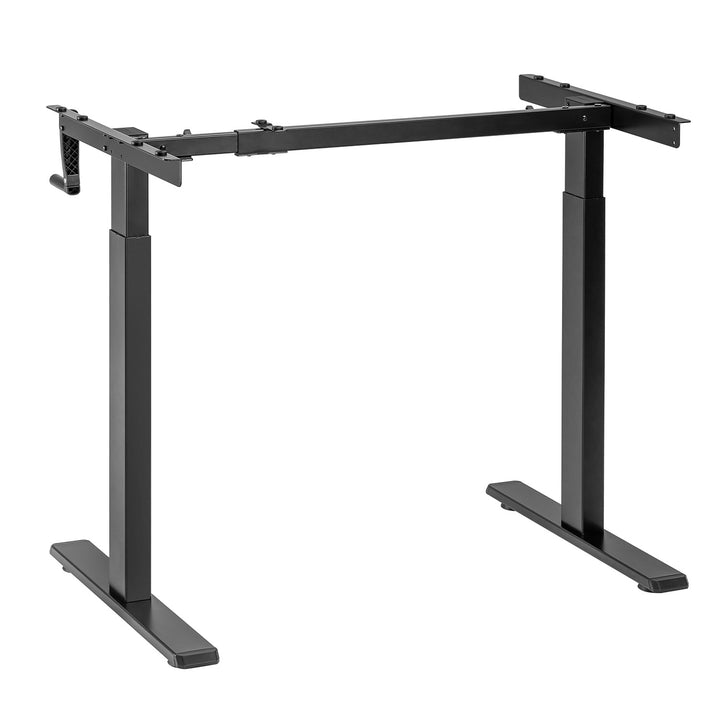 Maclean desk, manual height adjustment, without top, for standing and sitting work, max 60kg, max height 120cm, MC-790NB