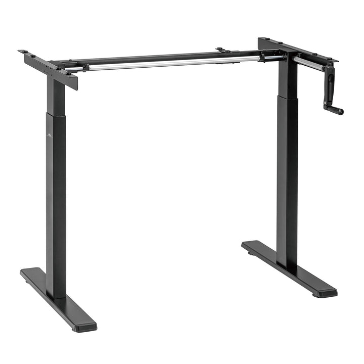 Maclean desk, manual height adjustment, without top, for standing and sitting work, max 60kg, max height 120cm, MC-790NB