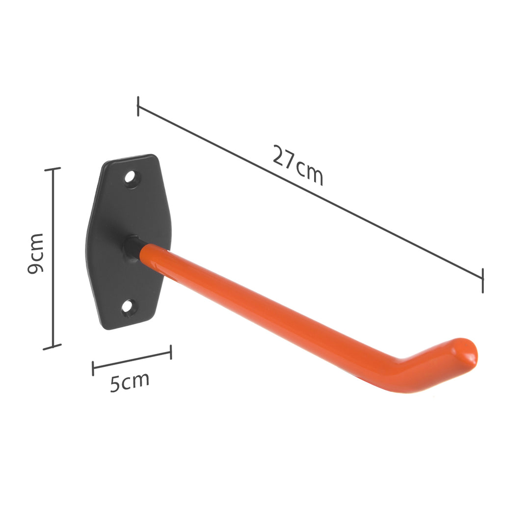 Maclean MC-437 Juego de 4 Soportes de Pared para Neumáticos, Ruedas, Escalera, Bicicleta, Material Acero, Carga máx. 60kg/1