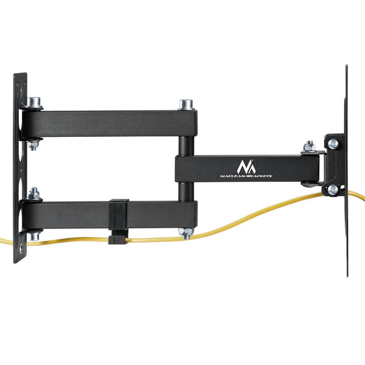 Maclean MC-700N TV Monitor Wall Mount Universal max VESA 200x20 23"-43" 30kg Black Extendable Tilting for Small TVs