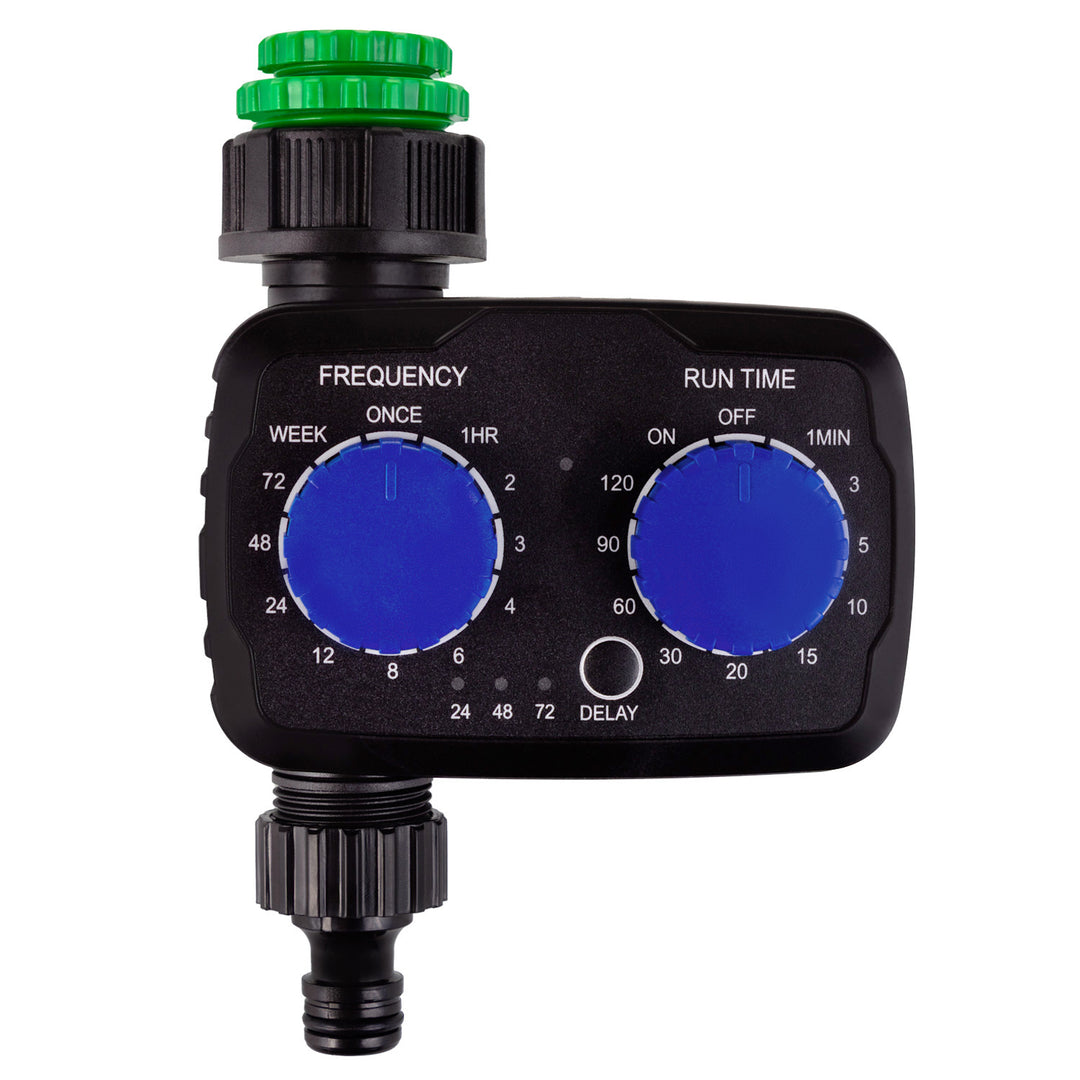 Controlador de riego electrónico GreenBlue, programador, fuente de alimentación 2x 1,5V AA, GB391