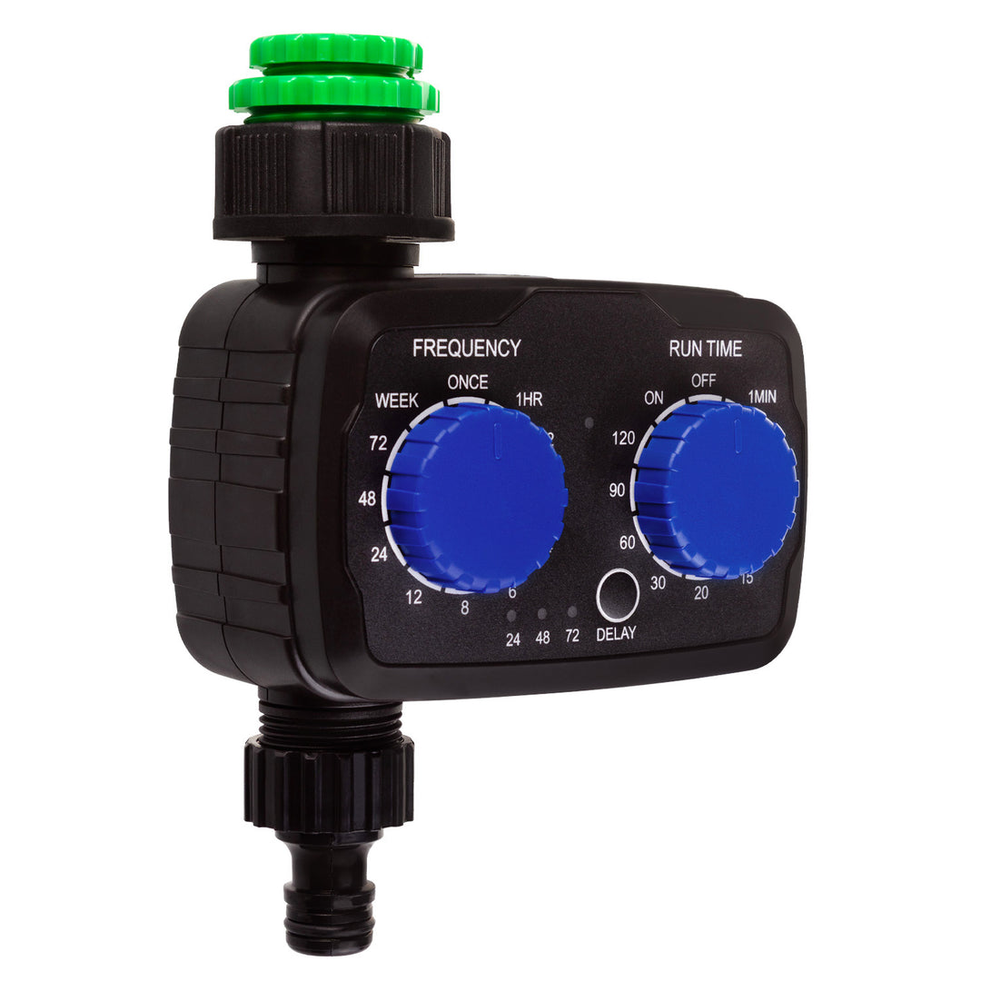 Controlador de riego electrónico GreenBlue, programador, fuente de alimentación 2x 1,5V AA, GB391