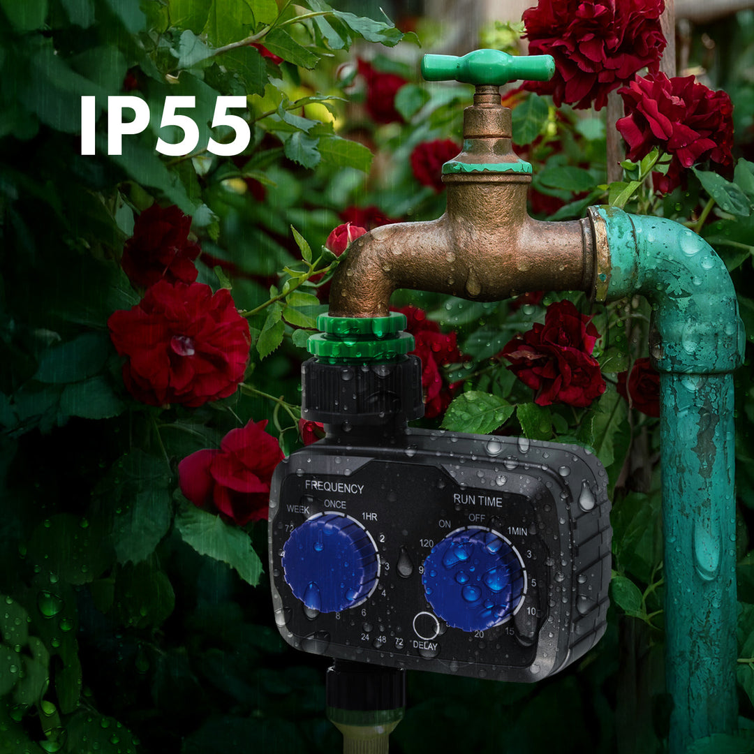 Controlador de riego electrónico GreenBlue, programador, fuente de alimentación 2x 1,5V AA, GB391