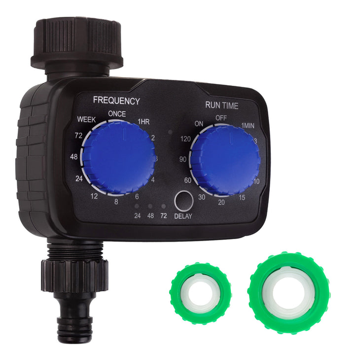 Controlador de riego electrónico GreenBlue, programador, fuente de alimentación 2x 1,5V AA, GB391