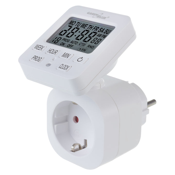 GreenBlue time switch - digital timer, max. load 16A, IP20, GB605 F