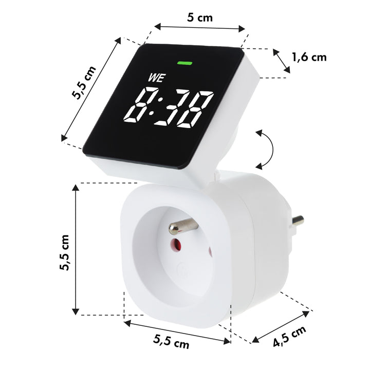 GreenBlue time switch - digital timer, 16A max load, IP20, GB610 E