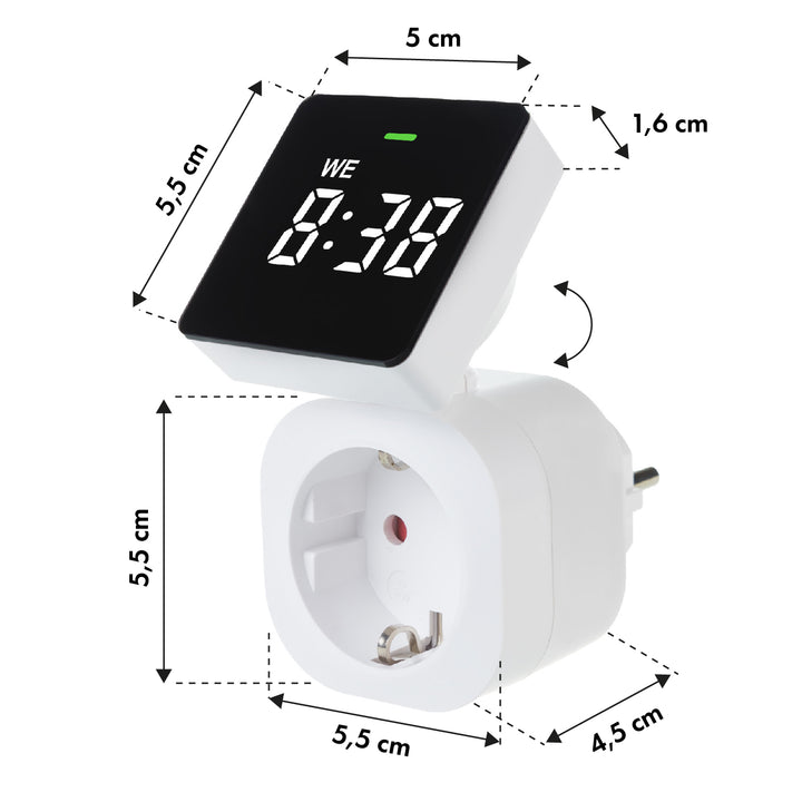 GreenBlue time switch - digital timer, 16A max load, IP20, GB610 F