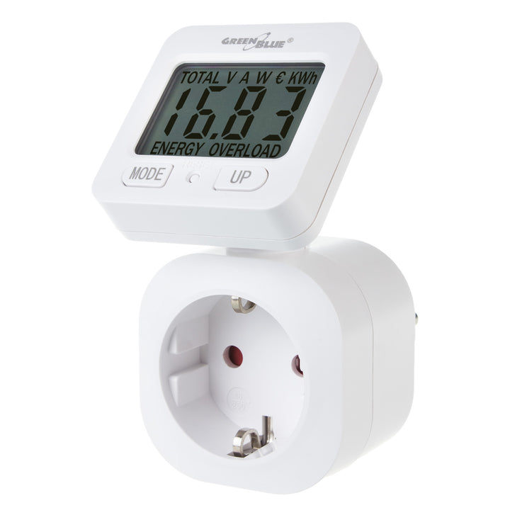 GreenBlue energiemeter, wattmeter, 16A, max. 3680W, subgeheugen, GB615 F