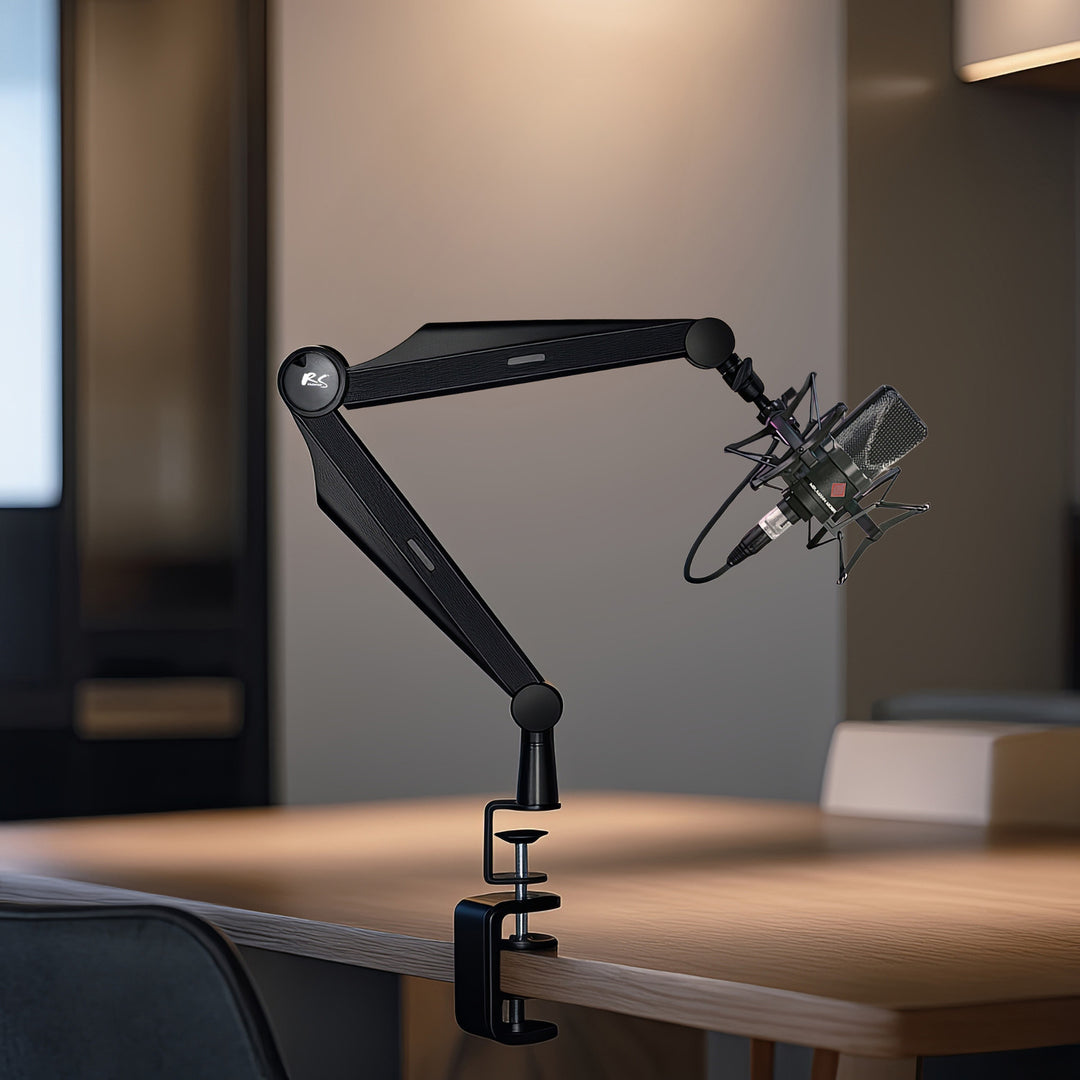 Microphone holder 3/8" and 5/8" NanoRS, 1kg max, RS422