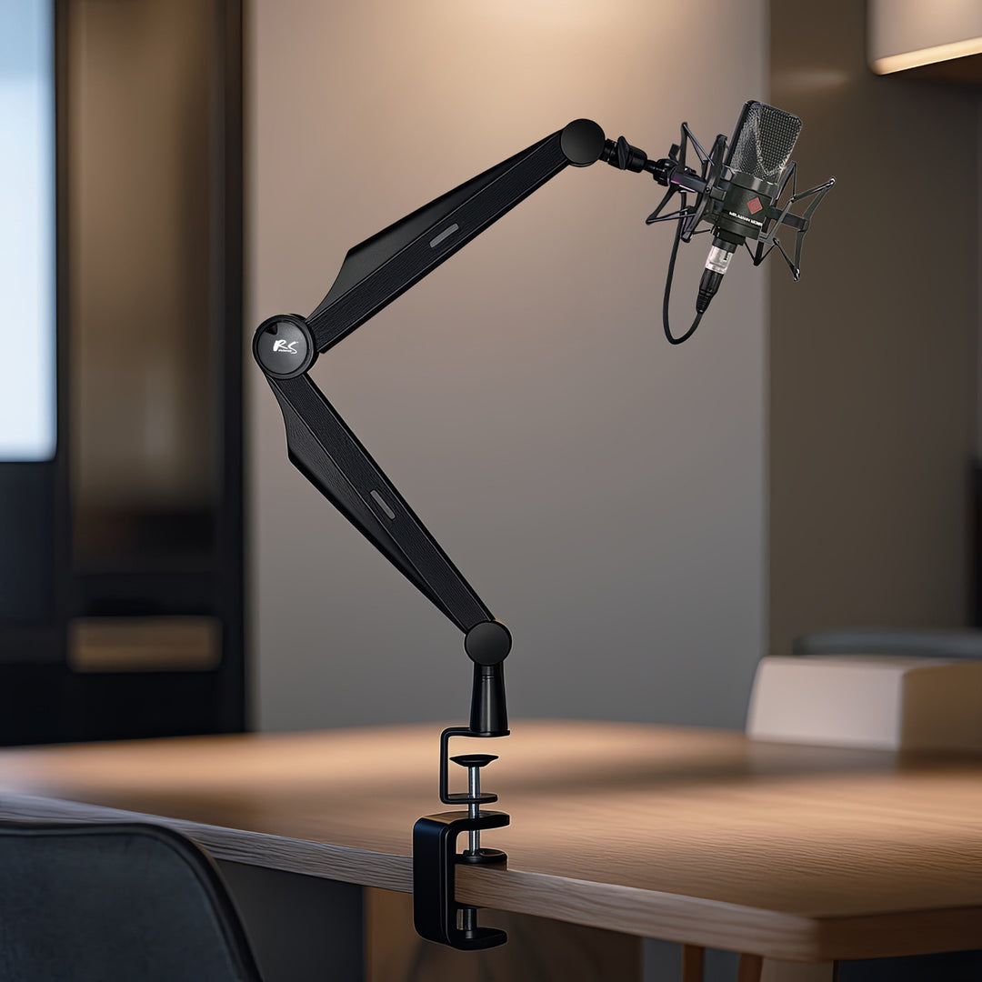 Microphone holder 3/8" and 5/8" NanoRS, 1kg max, RS422