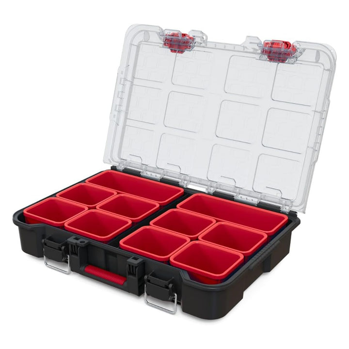 Keter Stack'N'Roll Storage Box Set, 150L Capacity, with Wheels and Telescopic Handle, Durable and Versatile for Easy Transportation