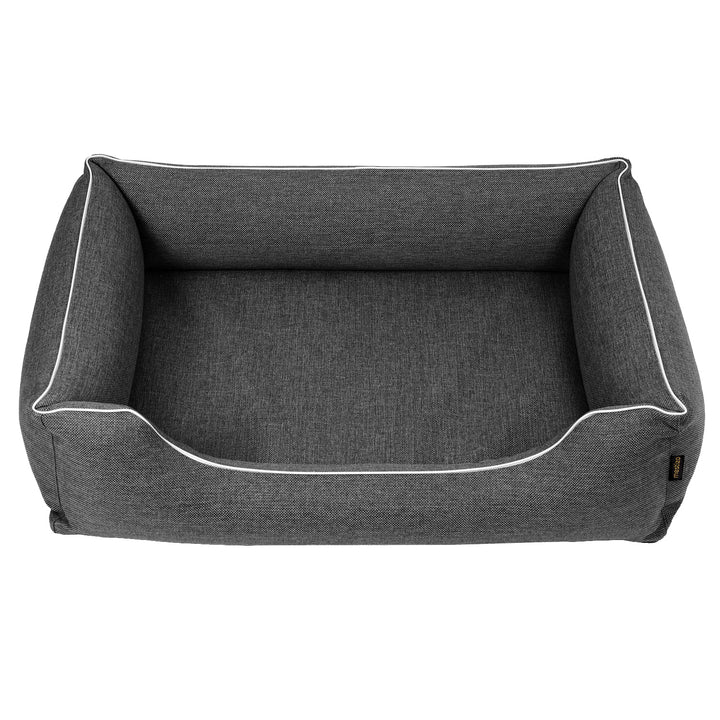 Mestizo lair, 65x50 cm, dark gray with white trim, SMTF-STE-W-1