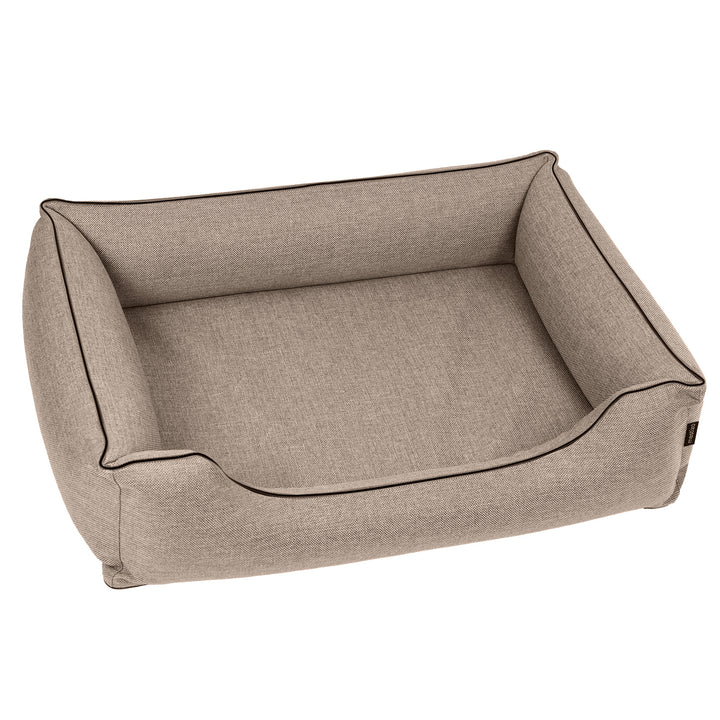 Mestizo Sofa bed Mallorca Standard TwinFoam Dog Bed lair, 80x60 cm lair, beige with black trim, SMTF-BEI-B-2