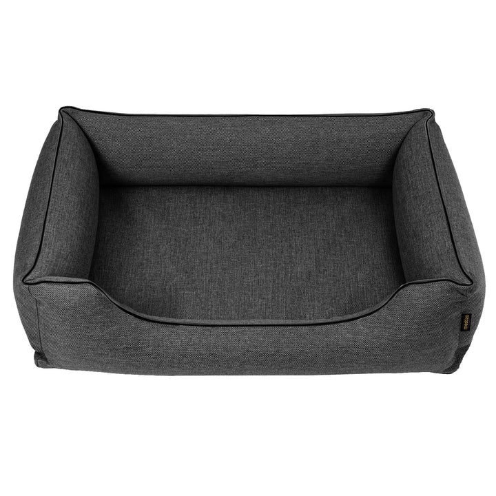 Tierbett Mestizo-Lager, 80x60 cm, dunkelgrau mit schwarzer Umrandung, SMTF-STE-B-2