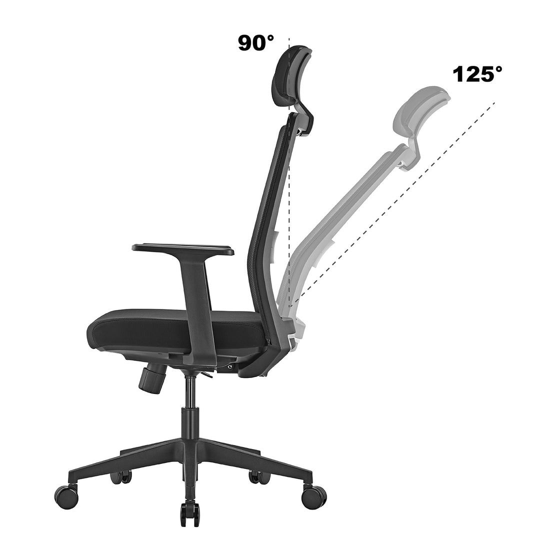 Ergo Office premium ergonomic high back office chair, max 150kg, ER-425