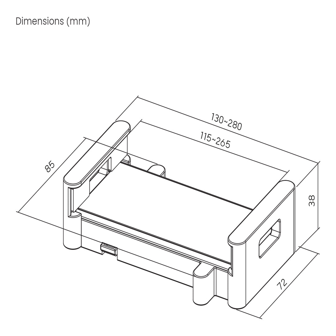 Maclean MC-991 Support de tablette universel pour supports VESA convient aux tablettes de 4,7 à 15 pouces