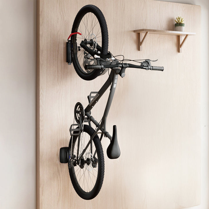 Maclean MC-998 Aparcabicicletas de Pared, Soporte para Bicicletas Vertical máx. 30 kg