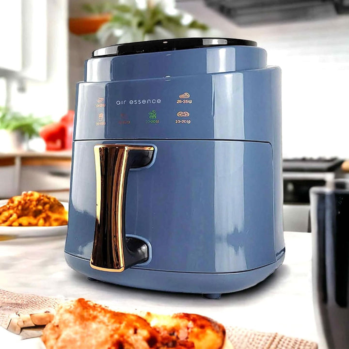 Air Essence Solano is an electric air fryer that eliminates grease, providing a healthier cooking option.