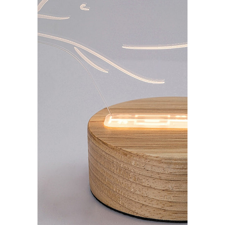 Rabalux Akali is a decorative LED lamp featuring a dolphin motif, with a power of 2W.