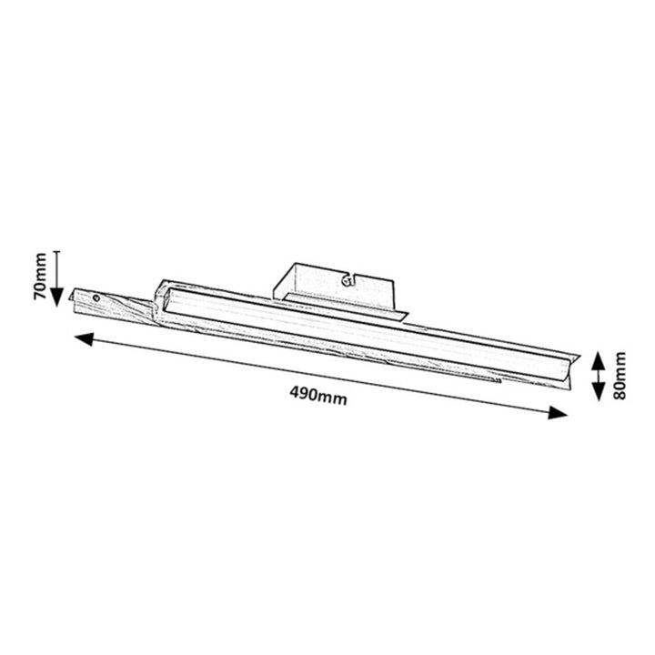 Rabalux, Wandleuchte, Innenleuchten LED 12W, warmweiß, Remiel