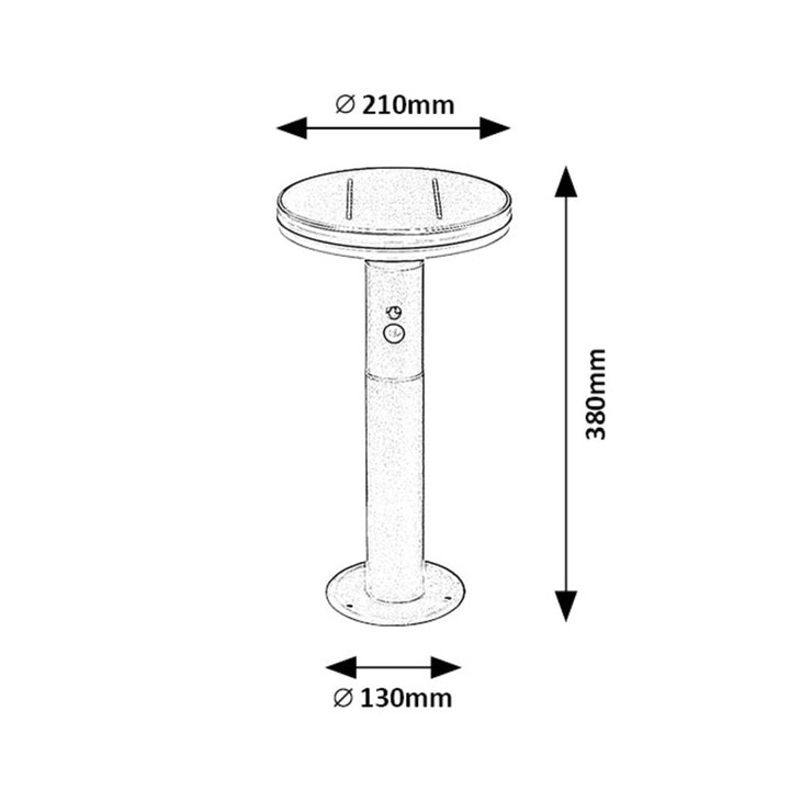 Rabalux - Solarlamp - buitenlamp met bewegingssensor - zonne-energie - 10W - IP44 - Zwart