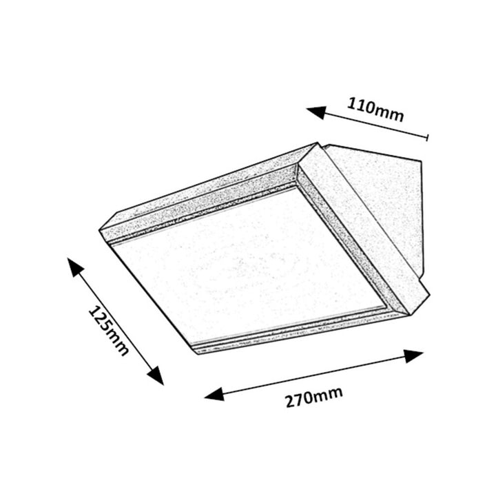 Rabalux lamp, wall lamp, outdoor, LED 12W, 1000 lm, Rapla