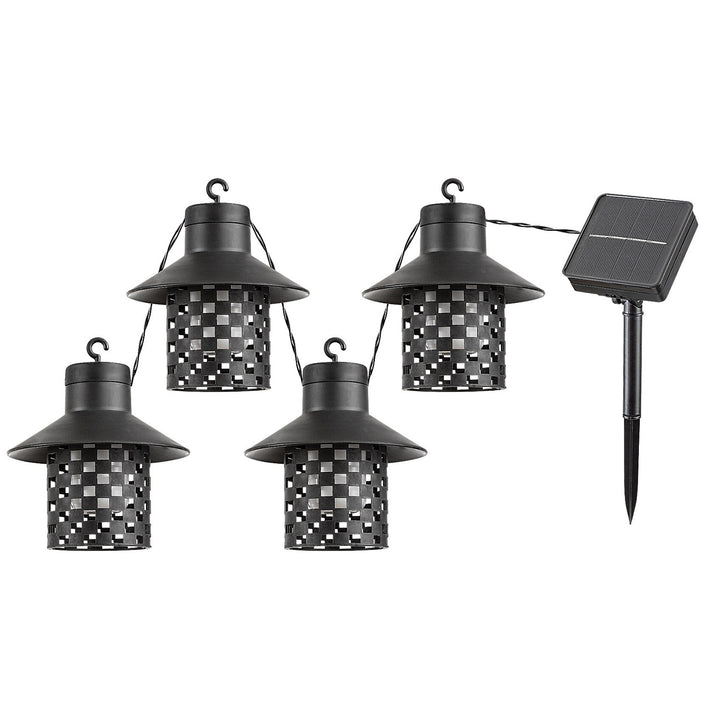 Éclairez votre extérieur avec 4 lampes solaires Rabalux. IP44, noir, modèle Ximpu. Style et résistance aux intempéries pour votre espace extérieur.