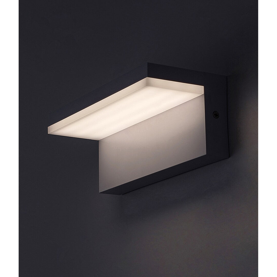 Rabalux Aplique de exterior, Lámpara LED con montaje en pared, 10W, IP54, Color blanco, Zaragoza