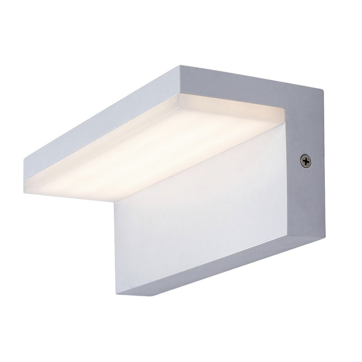 Rabalux Aplique de exterior, Lámpara LED con montaje en pared, 10W, IP54, Color blanco, Zaragoza