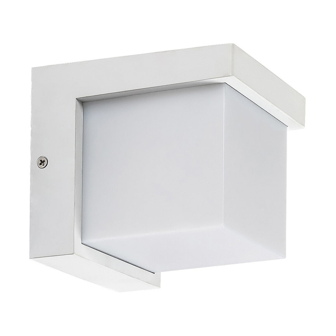 Rabalux Lámpara de exterior, Aplique de pared, LED 10W, IP54, Color blanco, Andelle