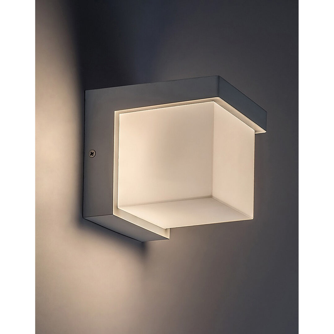 Rabalux Lámpara de exterior, Aplique de pared, LED 10W, IP54, Color blanco, Andelle