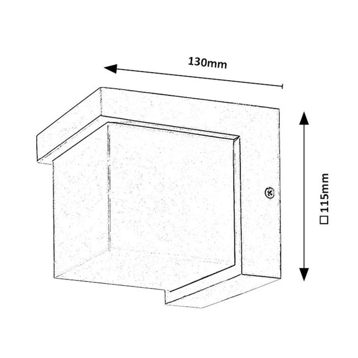 Rabalux lamp, outdoor, wall-mounted, LED 10W, IP54, white, Andelle