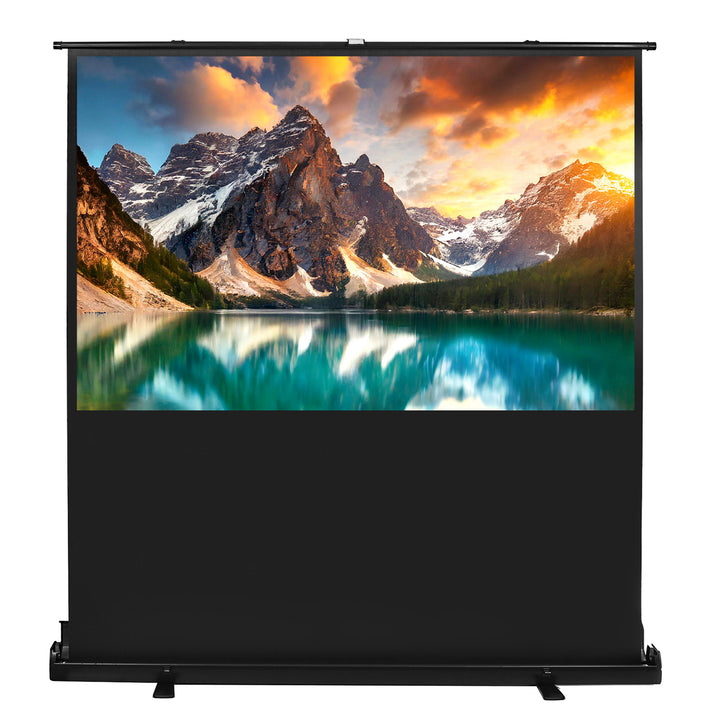 Maclean MC-213 Portable Projection Screen, Compact, Floor, 100", 16:10