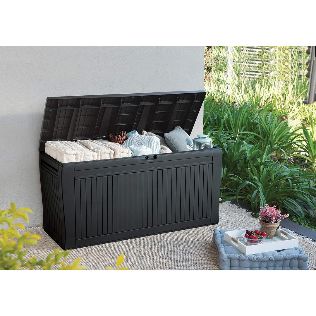 Gartenbox,Aufbewahrungsbox  graphit, 270l, Comfy Storage Box